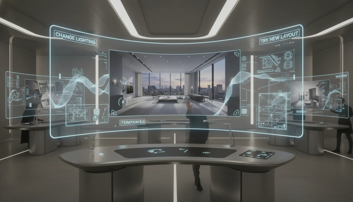 Design and architecture case study showing interior design visualization and prototyping